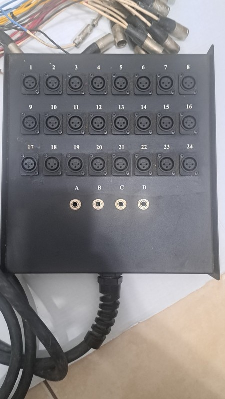 RapcoHorizon 24x4 Stage Snake – 24-Channel XLR + 4 Returns – Long Cable – Untest