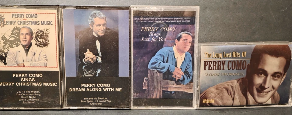 Lot Of 4 Perry Como Cassettes.  Vintage. Christmas. Lost Hits. Etc Foto 2 de 4