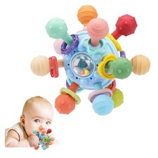 Soft Silicone Montessori Sensory Baby Toy - Teether for Newborns to 18