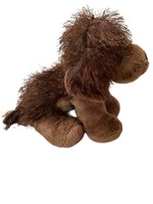 Ganz Webkinz Brown Dog 9" Plush Animal Puppy Shaggy Stringy Toy HM195 NO CODE