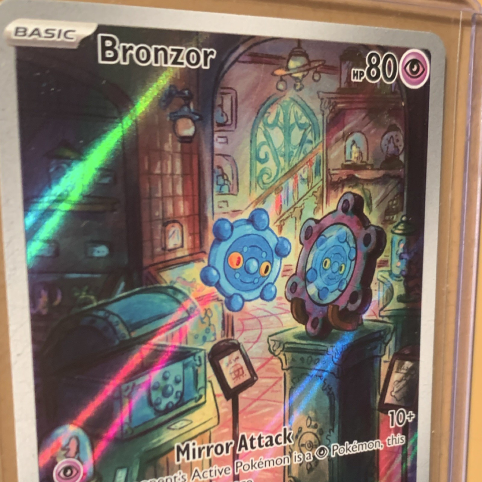 Pokémon Bronzor SV05: Temporal Forces Illustration Rare Holo 170/162 Basic HP80