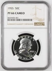 1955 Proof Franklin Half Dollar NGC PF-66 CAMEO -001