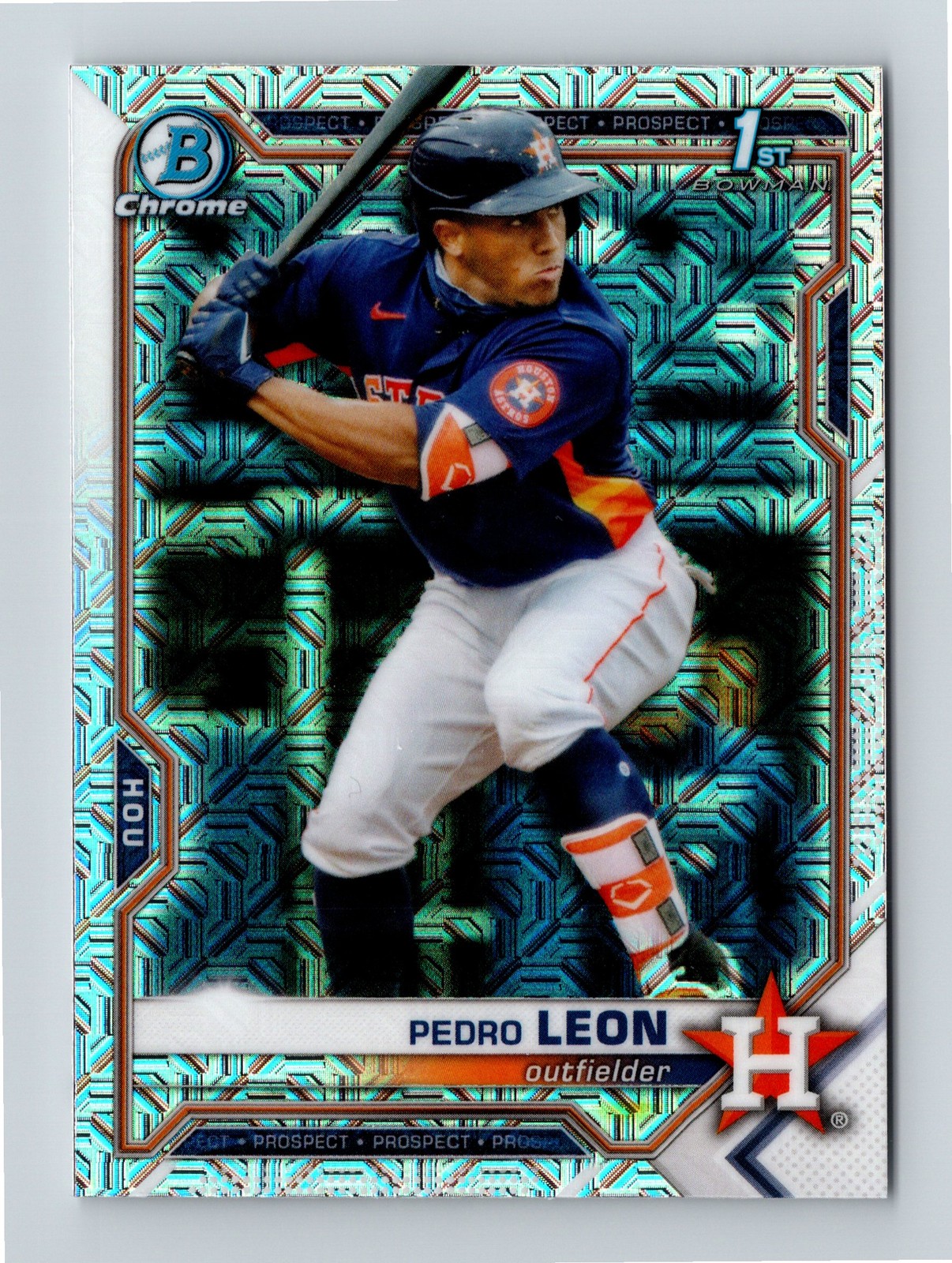 2021 Bowman Chrome #BCP-189 Pedro Leon Prospects Mojo Refractor