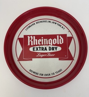 Rheingold Extra Dry Lager Beer Tray Liebmann Breweries Inc. New York Breweriana