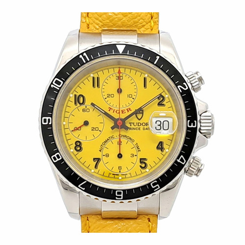 TUDOR Chronotime Tiger Yellow Dial Overhauled 79270P Men