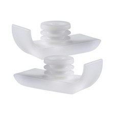 DMI Walker Ski Glides, Fit 1-Inch Legs, Eliminates Need To Lift One, White