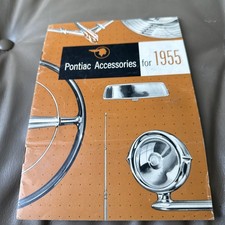 Original Vintage 1955 Pontiac Accessories Sales Brochure 55 Chieftain Star Chief Original Vintage 1955 Pontiac Accessories Sales Brochure 55 Chieftain Star Chief
