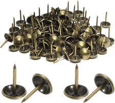Bronze Antique Upholstery Brass Tacks 200Pcs Heavy Duty Upholstery Pins, Furnitu
