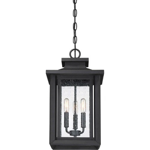 Wakefield - 3 Light Outdoor Hanging Lantern made with Coastal Armour-Earth Black - Picture 6 of 6