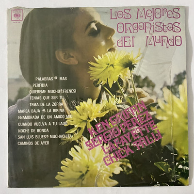 LOS MEJORES ORGANISTAS DEL MUNDO FEAT. CHICK TALLI, 1968 MEXICAN LP HOLE PUNCH