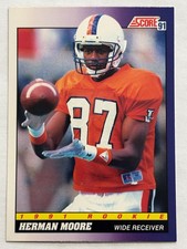 1991 Score #568 Herman Moore Detroit Lions