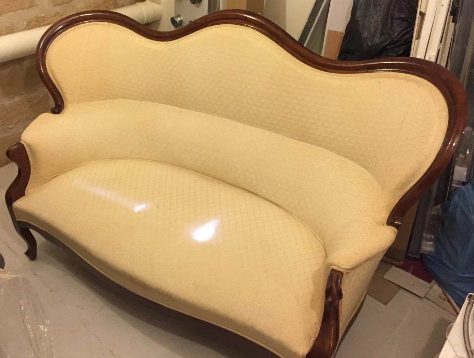 Canapé ancien Napoléon 3  - 3 places - Photo 2/4