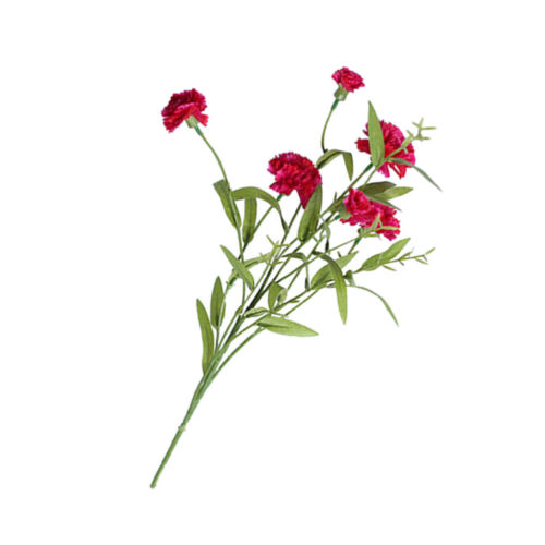 Fake 6 Head Carnation Bouquet Rosy for Home Office Floral Display