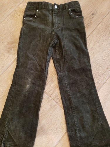 THE CHILDREN PLACE Girls Flare Green Corduroy Velvet Pants Sz 6 - Picture 3 of 7