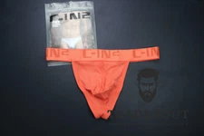 C-IN2 men orange color core cotton classic Thong G-string underwear size L XL