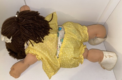 Vtg 80’s CABBAGE PATCH Doll Brunette Brown Eyed Girl Coleco - Picture 7 of 10