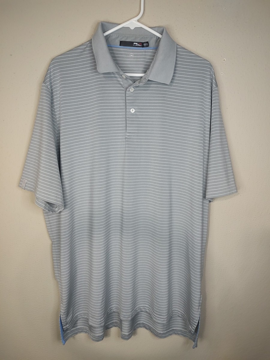メンズウェア RLX RLX Polo Shirt Mens XLTG Grey Wicking Ralph Lauren