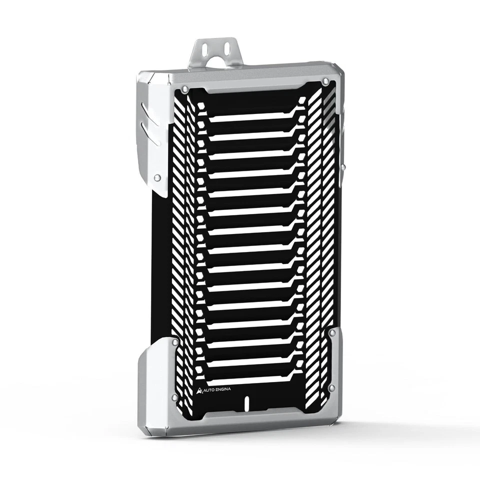 Fit For Triumph Scrambler 400X BLACK & SILVER RADIATOR GUARD Foto 2 de 4