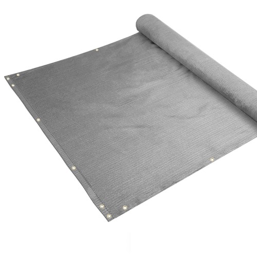 Valla de privacidad para balcón de 35"" de alto pantalla cubierta de patio cubierta de refugio gris - Imagen 2 de 9