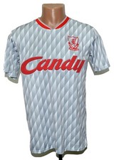 LIVERPOOL 1989/1991 AWAY FOOTBALL SHIRT JERSEY SIZE S ADULT REPLICA