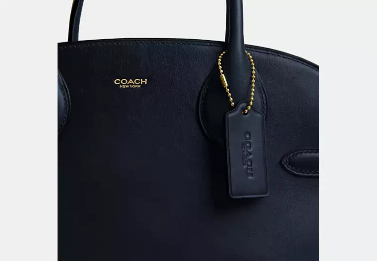 NWT Coach Soft Empire Carryall Bag 40, Brass/Dark Navy CW616