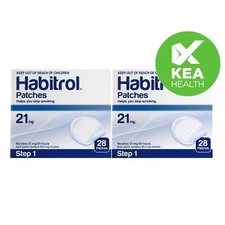 Habitrol Nicotine Patch STEP 1 - 21mg - 56 patches - 2 boxes - QUIT Smoking Now