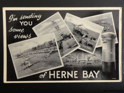 c1960 RPPC - Ich schicke DIR einige Ansichten von HERN BAY