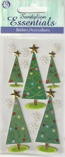 Sandylion Essentials Vintage Winter CHRISTMAS TREES 19349 FAST FREE ship! WOW!