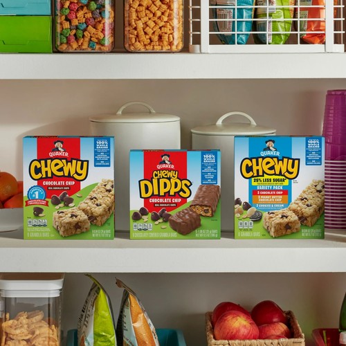 Quaker Chewy Granola Bars, 3 Flavor Variety Pack, 30.4 oz, 36 Count - Picture 4 of 5