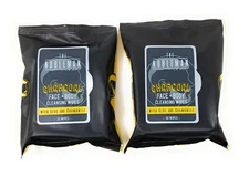 2x Nobleman Men Face Body Cleansing Wipes Charcoal Aloe Chamomile 30 Count
