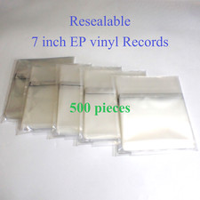 Resealable Outer Plastic Sleeves for 7 inch vinyl EP 17cm Single etc 500 pieces