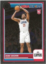 2023-24 Panini Hoops Premium Stock Kobe Brown RC #55 Los Angeles Clippers