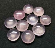 Natural Rose Quartz round calibrated loose gemstone Cabochon 3mm-20mm