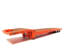 DCP FIRST GEAR 1/64 SCALE, TALBERT TRIPLE AXLE TRAVELING TRAILER, ORANGE