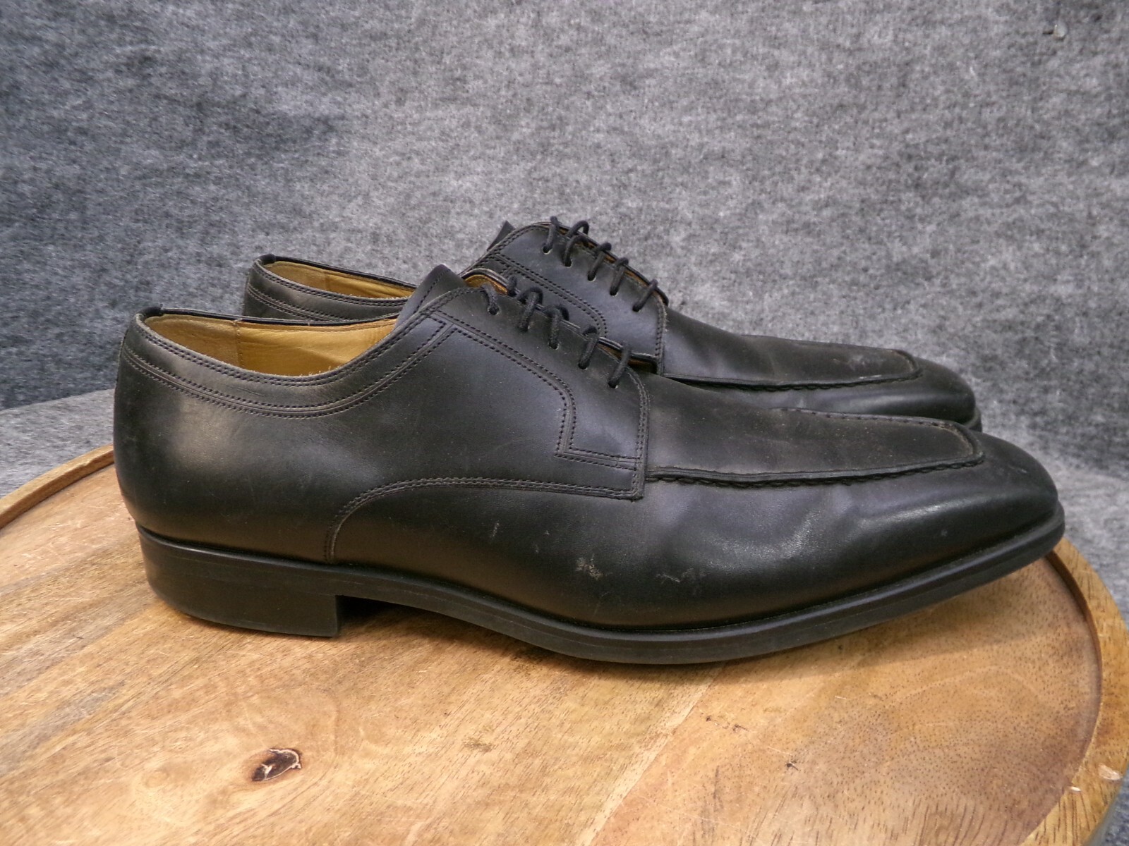SAOLA Scarpe Oxford derby uomo Magnanni Diversa in pelle nera con punta a grembiule taglia 8 5 M