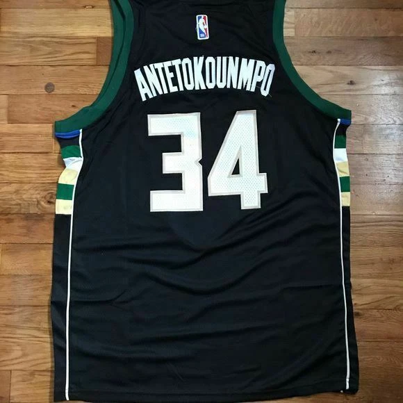 NBA_ Men Basketball Giannis Antetokounmpo Jersey 34 Khris