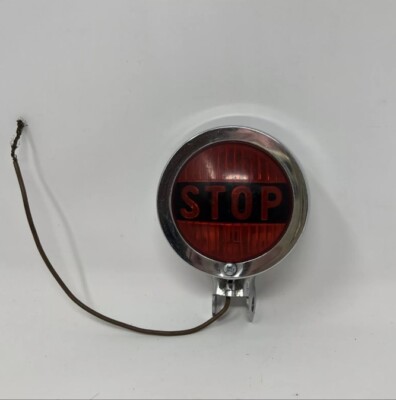 USA MADE Vintage Original PMCo 401 Accessory STOP Light Brake Lamp