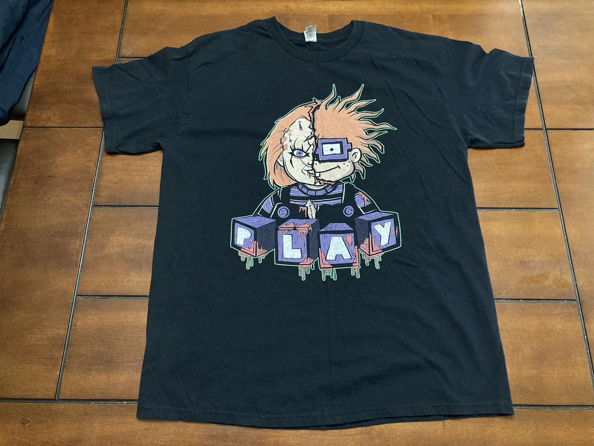 Chuckie Child's Play & Rugrats Cartoon Alter Ego T Shirt Gildan Men's Large