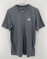 Adidas Running Aeroready T Shirt Mens Size Small Short Sleeve Gray Fast Ship