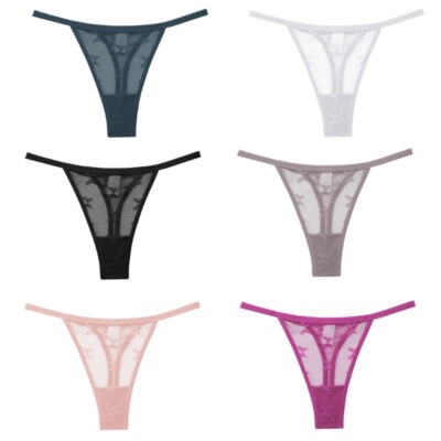 G-String Thongs T-back Low Waist Thongs Breathable Cheeky Underwear Panties