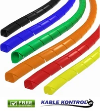 Kable Kontrol Spiral Tube Cable Wire Wrap - Flexible Polyethylene - 100FT Long
