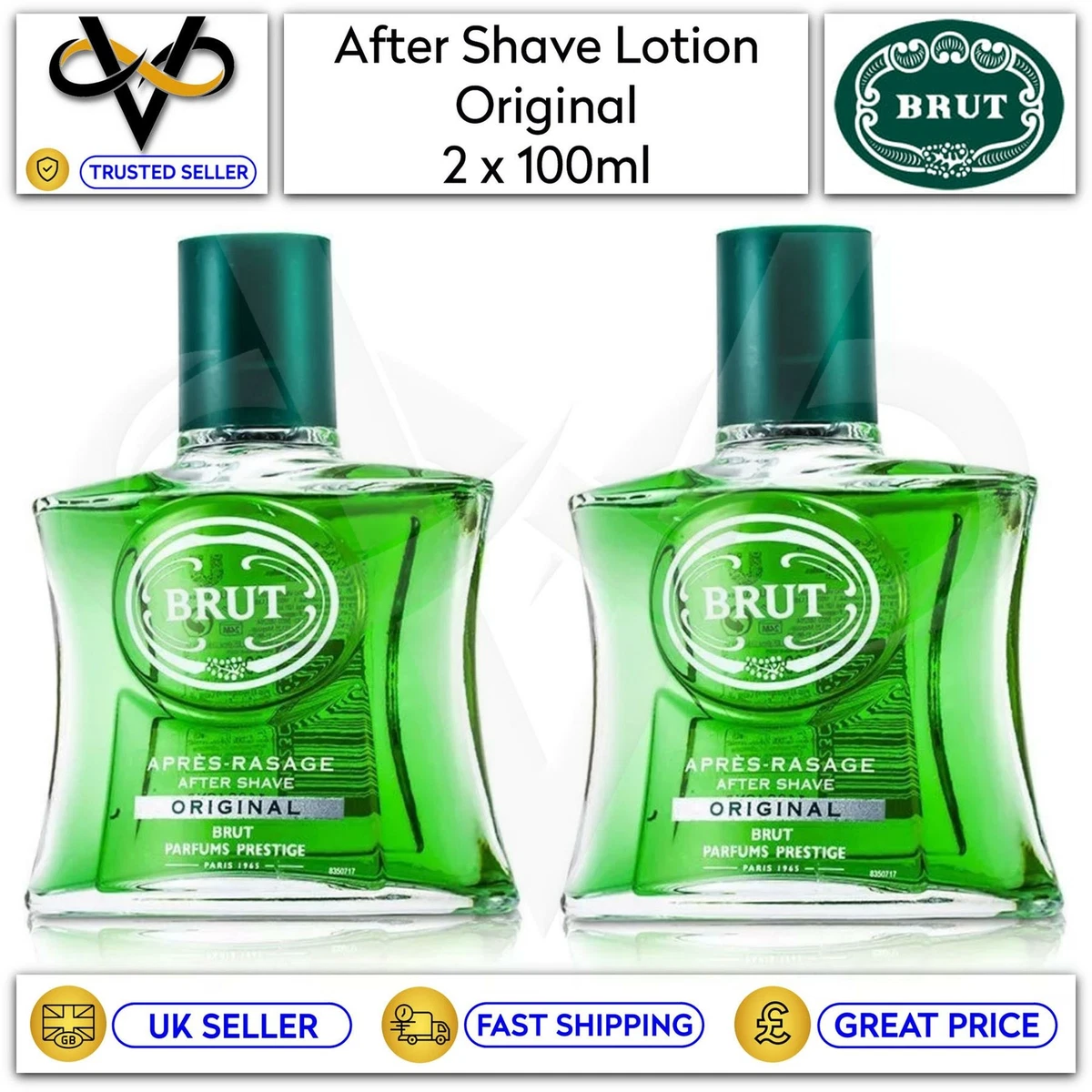 Brut Men s After Shave Original Fragrance Lotion Boxed Set Of 2 100ml