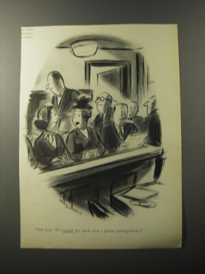 1953 Cartoon by Whitney Darrow, Jr. - Oh dear! We would get stuck
