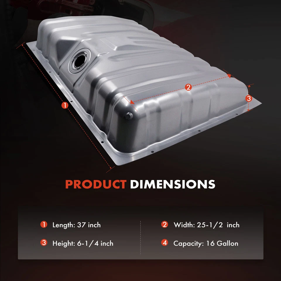 Tanque de combustible de 16 galones para Ford Falcon 1966 1967 1968-1970 sedán carrocería hatchback Foto 4 de 4