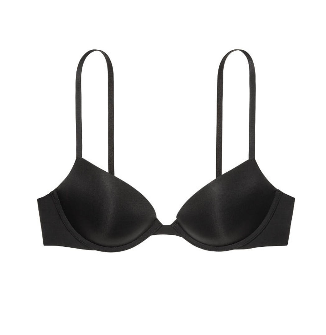 Victoria's Secret The T Shirt Push UP Plunge Bra Black 36D VS Bra