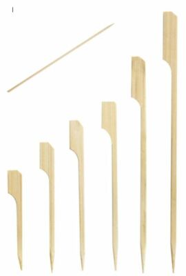 Holzschaufel Bambus Spieße BBQ Grill Grillstäbchen Kebab Obst Käse Fondue