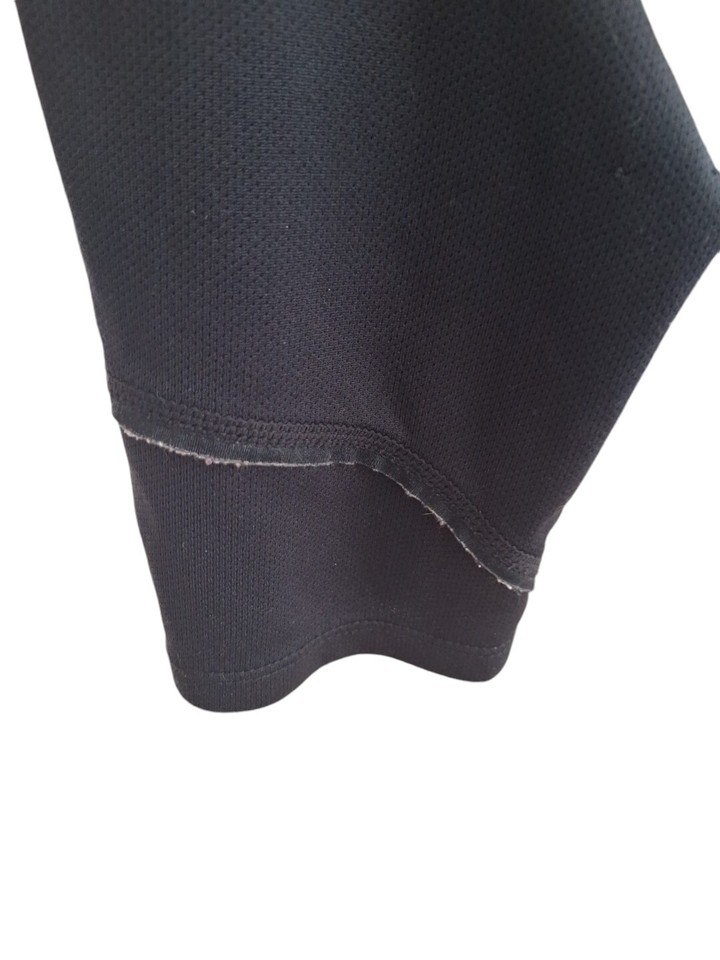 Nike Fit Dry Shirt Mens Small Black/Yellow Running Gym Workout Training