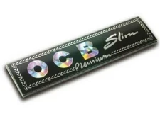 3 PACKS OCB SLIM ROLLING PAPERS PREMIUM KING SIZE 32 SHEETS PER PACK 96 TOTAL