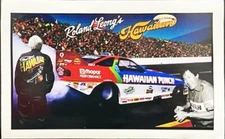 VRHTF VTG STYLE "ROLAND LEONG' HAWAIIAN" MEMORIAL STICKER 6" X 4"