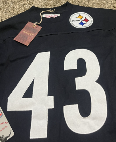 NEW Mitchell & Ness Pittsburgh Steelers TROY POLAMALU Long Sleeve Jersey (Small) - Picture 3 of 6